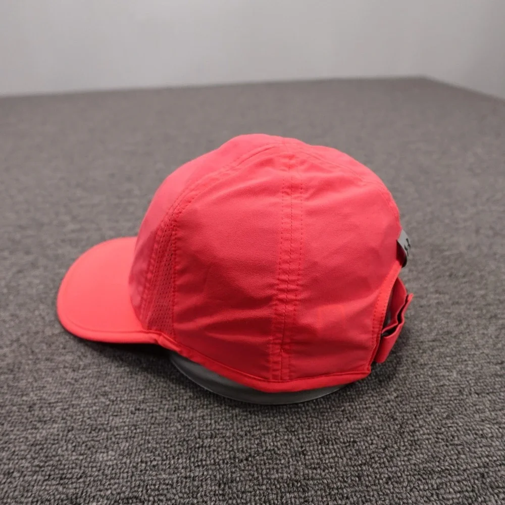 Under Armour Hat Cap Strap Back Womens One Size Pink Reflective Logo Athletic